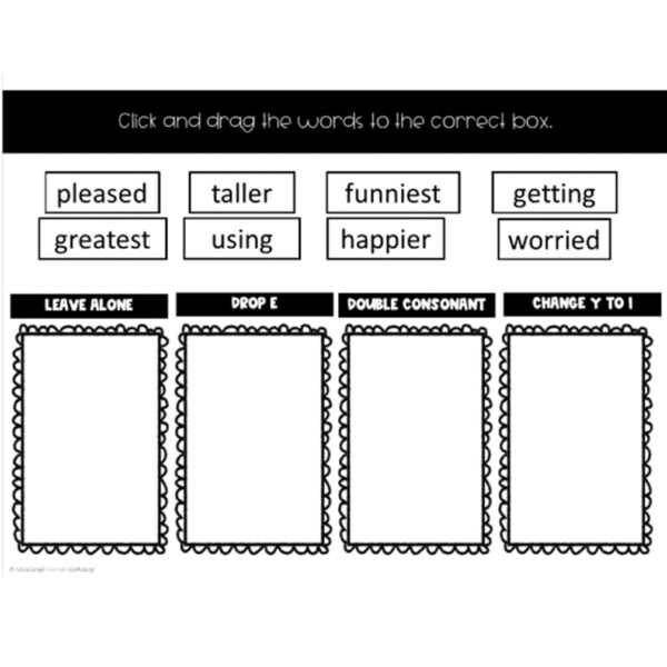 Digital Word Work: Suffixes Part 1- ed, ing, er, & est - Image 3