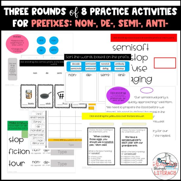 Digital Word Work: Prefixes: non-, de-, anti-, semi- - Image 2